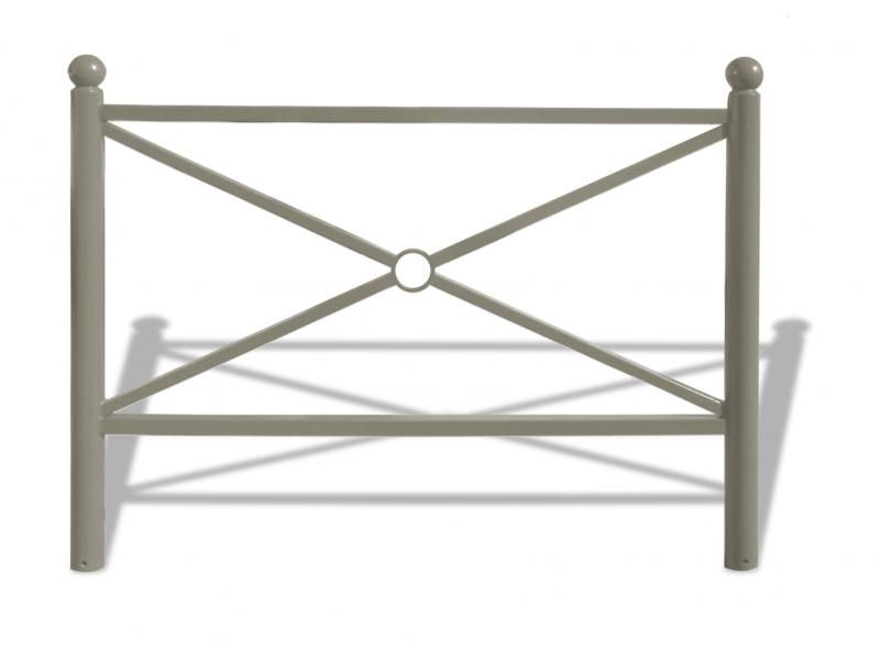 Barrière urbaine BAR3503A - Urban'NT - en acier avec potelets Ø76 mm et main courante en tube 40x40 mm_4