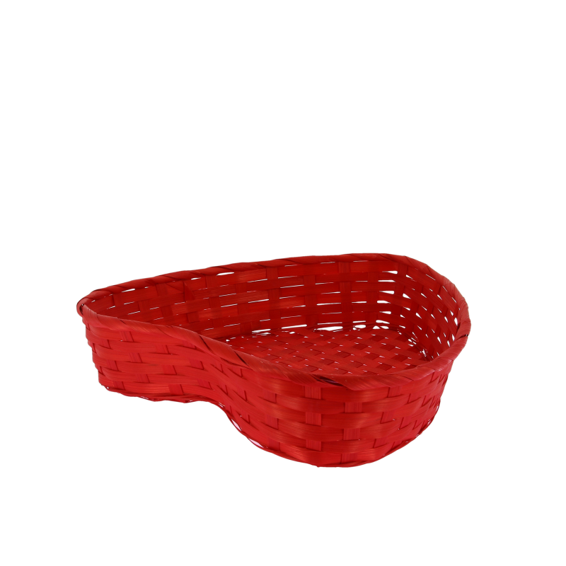 Corbeille coeur bambour rouge Corso 32x30 -_4