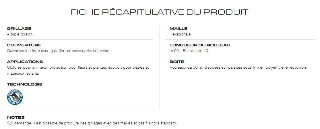 Trefort - clôture grillagée - rouleaux 50 m - Cavatorta - triple torsion, galvanisé_4