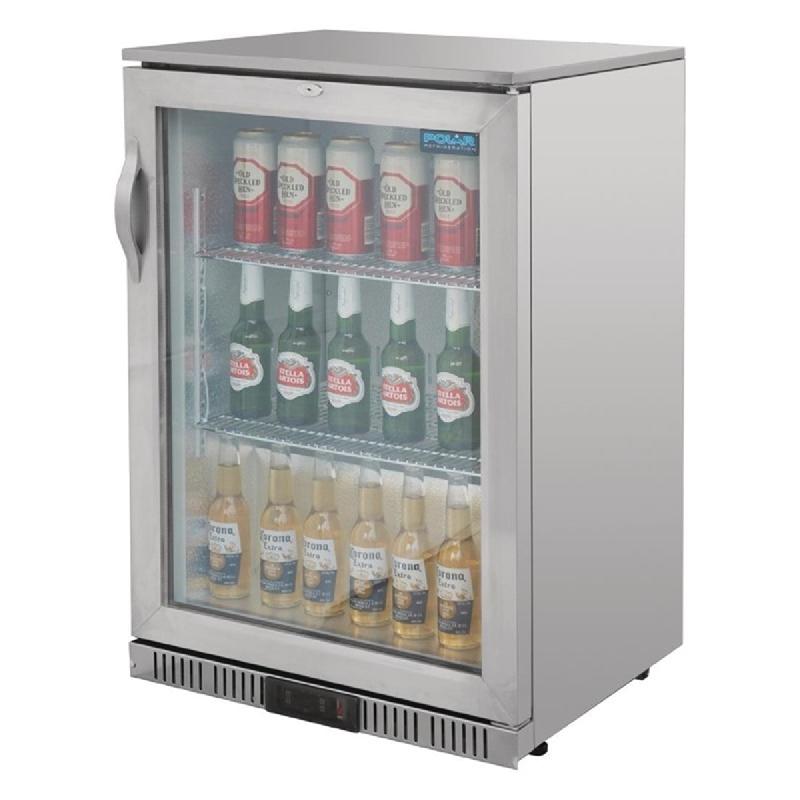 Arrière-bar une porte pivotante Série G inox 138L | Polar - GL007_4
