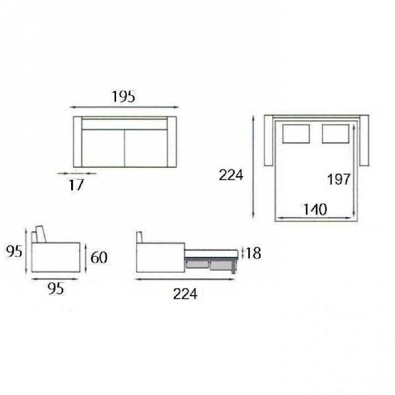 Canapé 3 places MASTER convertible - ouverture EXPRESS - matelas 18 cm - sommier à lattes Renatonisi - microfibre gris graphite_4