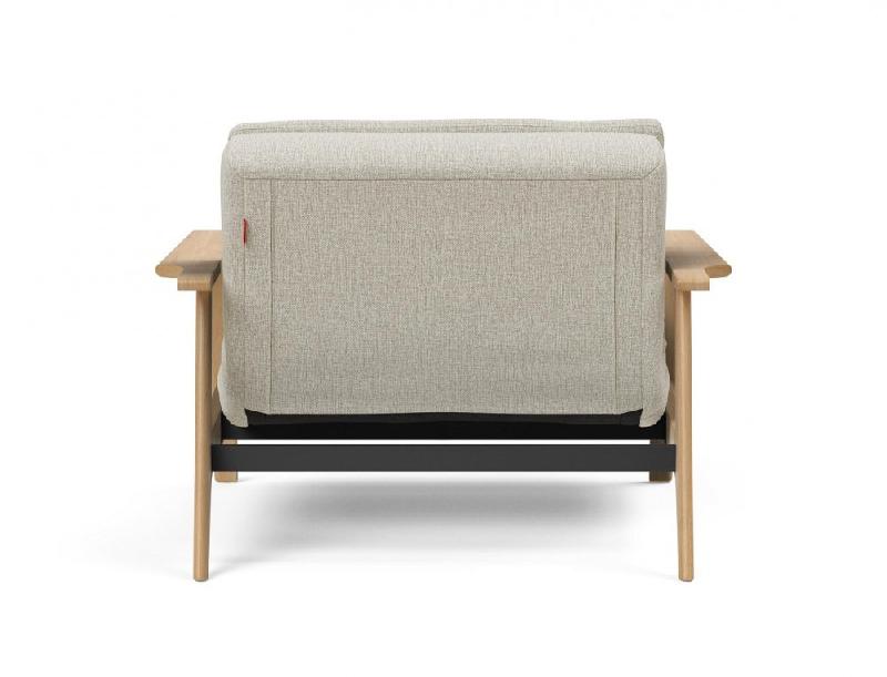 Fauteuil design convertible Dublexo Frej Mixed Dance Natural - Chêne clair - Innovation Living - 90x115 cm_4