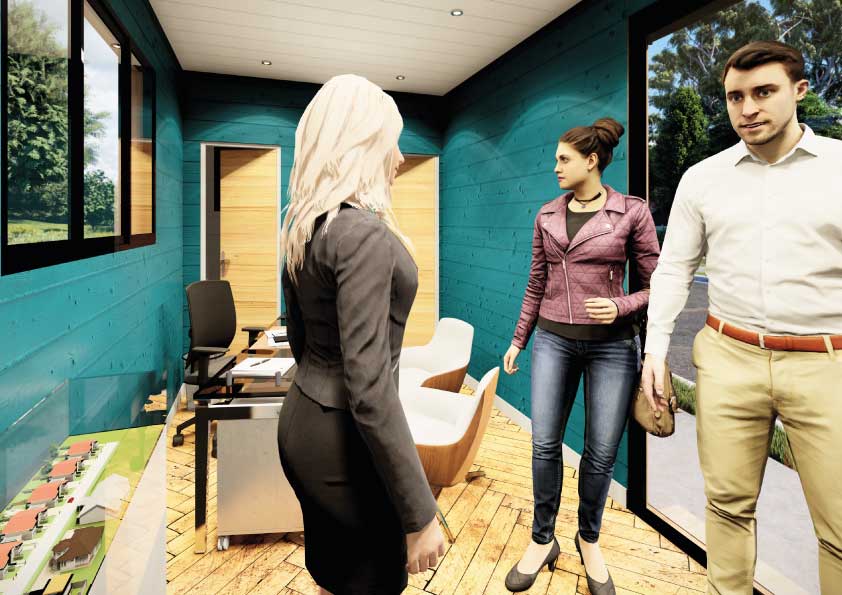 Tiny Pro - Bureau de vente mobile et modulable, structure acier galvanisé, isolation en laine de roche_4