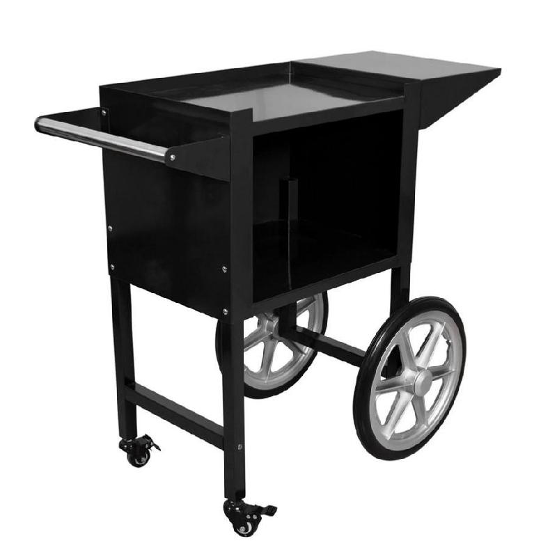 Machine à pop-corn professionnelle 5 kg/h avec chariot - Noir_4