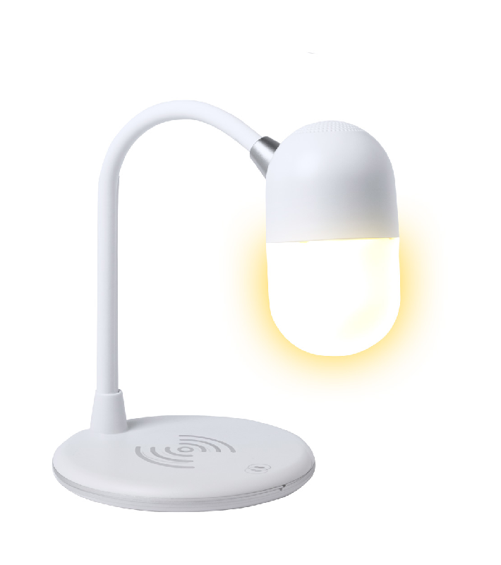 Lampe de bureau multifonctionnelle - LED 14 lampes - Chargeur sans fil et enceinte Bluetooth_4