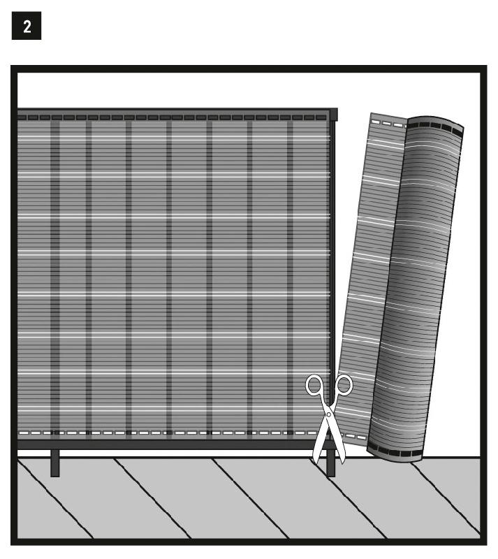 Brise-vue décoratif Havana - 85% occultant - indémaillable - traité anti-UV - 1,5 x 5 m - brun_4
