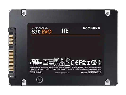 SAMSUNG 870 evo 1 to 2.5