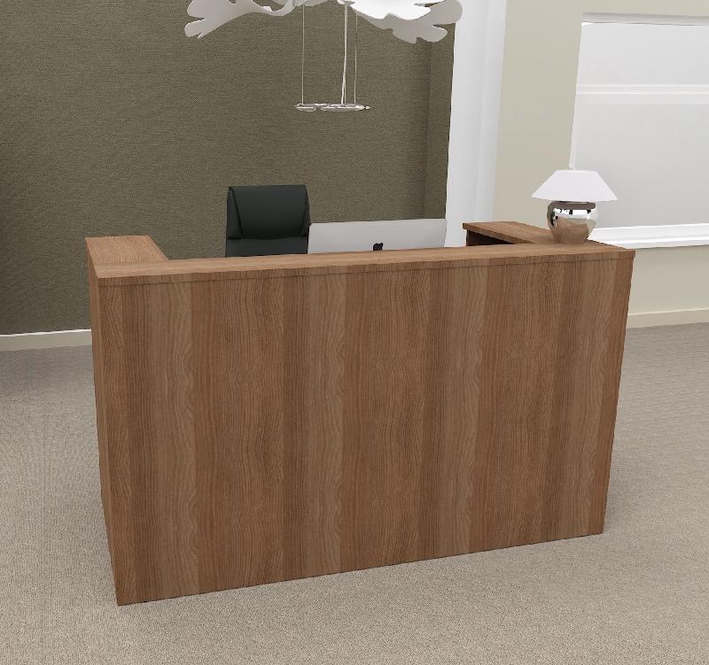 Bureau d'accueil Delta First monocolor - Mobel Linea - 144, Acacia foncé_5