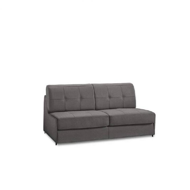 Canapé lit compact 3 places Denso - ouverture express 140x197 cm - matelas 18 cm microfibre taupe_4