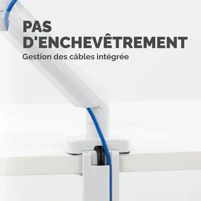Bras porte-écran simple Platinum Series - Blanc_4