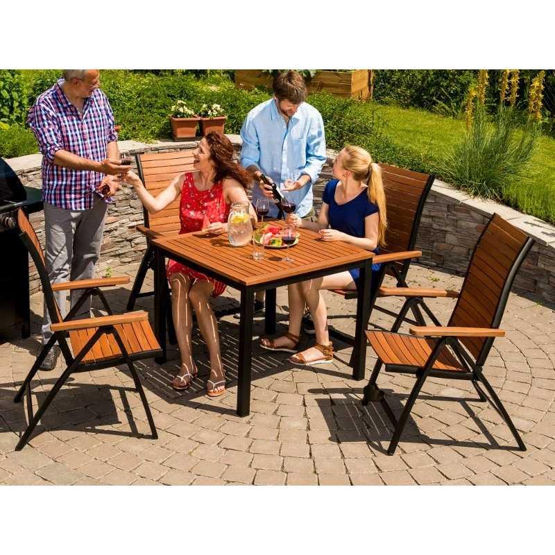 Table de jardin flamingo bois d'eucalyptus – MTF – carrée – 2nab2157_4