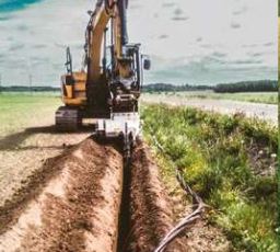 Trancheuse de sol à chaîne pour pelle CHD 120S B - tranchées prédéfinies sur terrains végétaux_4