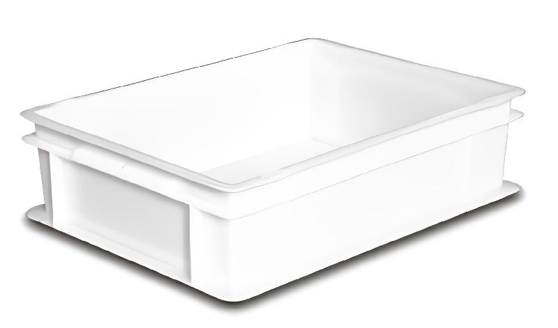 Bac gerbable 400 x 300 - Fond et parois pleins - PEHD - Norme Europe - Résistant aux chocs - Blanc ou gris_4