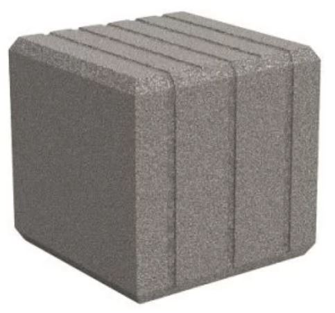 Banquette Heba en polyéthylène moyenne densité (MDPE) - 50 cm, 200 cm ou version courbe 45° - traité anti-U.V., anti graffitis et sans entretien_4