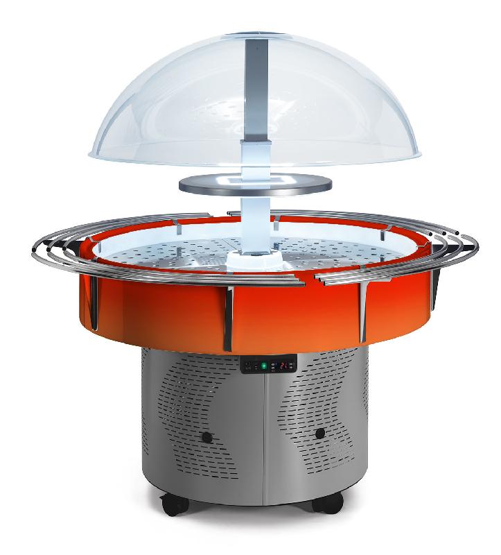 Buffet réfrigéré rond central mobile ARCOBALENO- SCAIOLA - AVEC_4