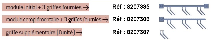 Support cycles modulable convivial - rangement en épi - simple et double face - acier peint sur galva_4