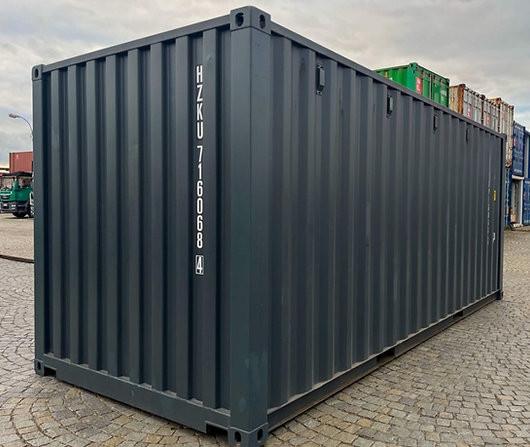 Conteneur maritime 20' avec portes sectionnelles - Dimensions extérieures : 6,06m x 2,44m x 2,90m_4
