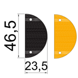 Ralentisseur en PVC recyclé - Visible jour et nuit - Hauteur 7,5 cm - RAL M75 - ADS Equipements Eurl_4