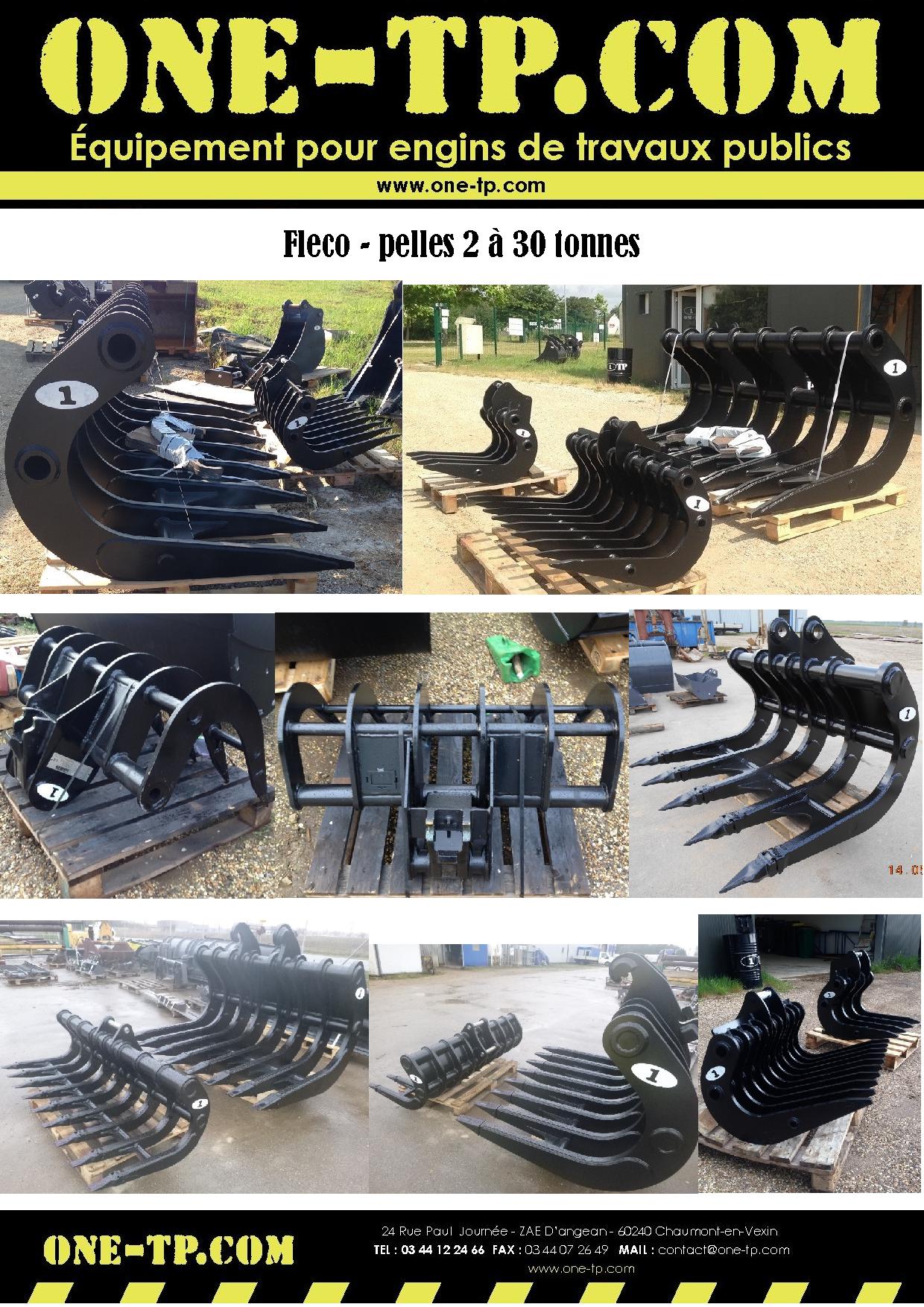Outil de terrassement fléco pour pelles avec options personnalisables