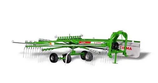 Andaineur agricole SIPMA ZK 350 WIR - 3,50 m - transmission d'huile et bras à 3 dents doubles_4
