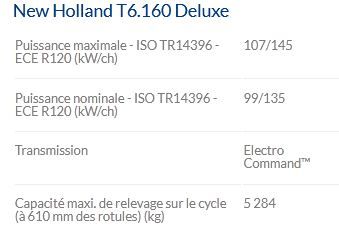 T6.160 Deluxe - Tracteur agricole New Holland - Puissance maximale 107/145 kW/ch_4