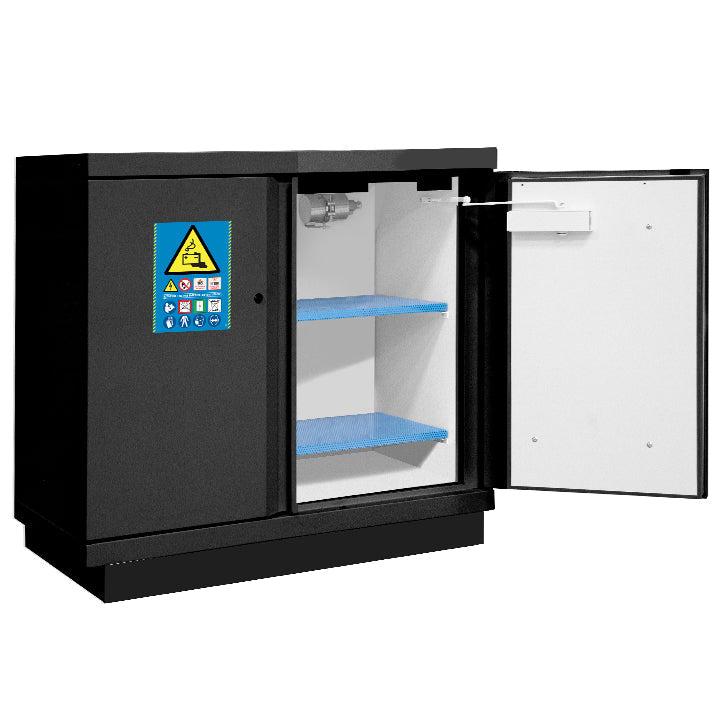 Armoire anti-feu 90 min batteries lithium basse 2 portes - 793+LI - Extincteur EX100LI / Blanc_4