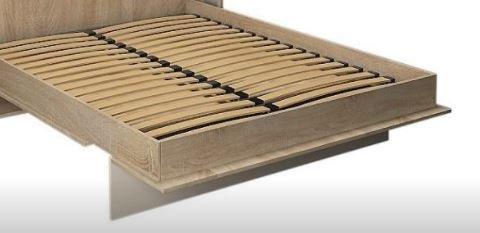 Armoire lit escamotable Mykonos Wengué / Pin - Couchage 140x200 cm - Ouverture assistée et design bi-ton_4