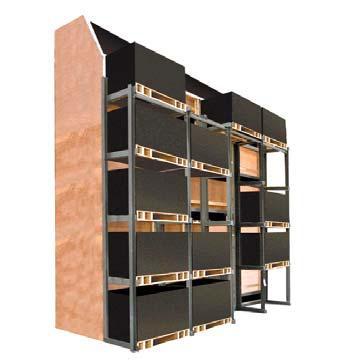 Échafaudage de séchage pour palox avec réglage d'humidité