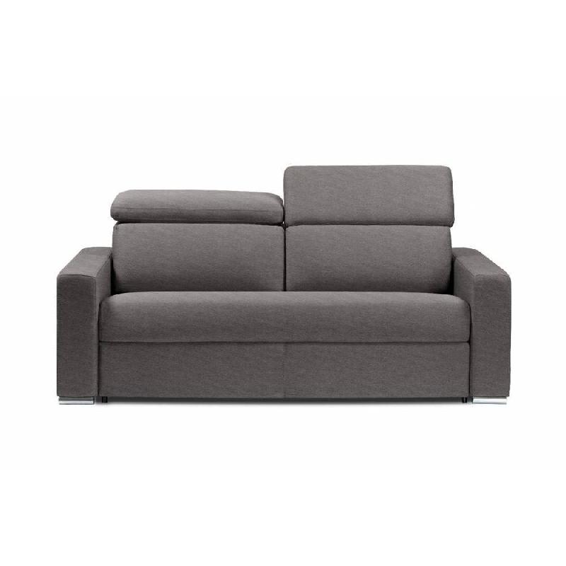 Canapé convertible hôtellerie BEST - Matelas memory 20 cm - Ouverture express - Sommier à lattes 120 cm - Microfibre taupe_4