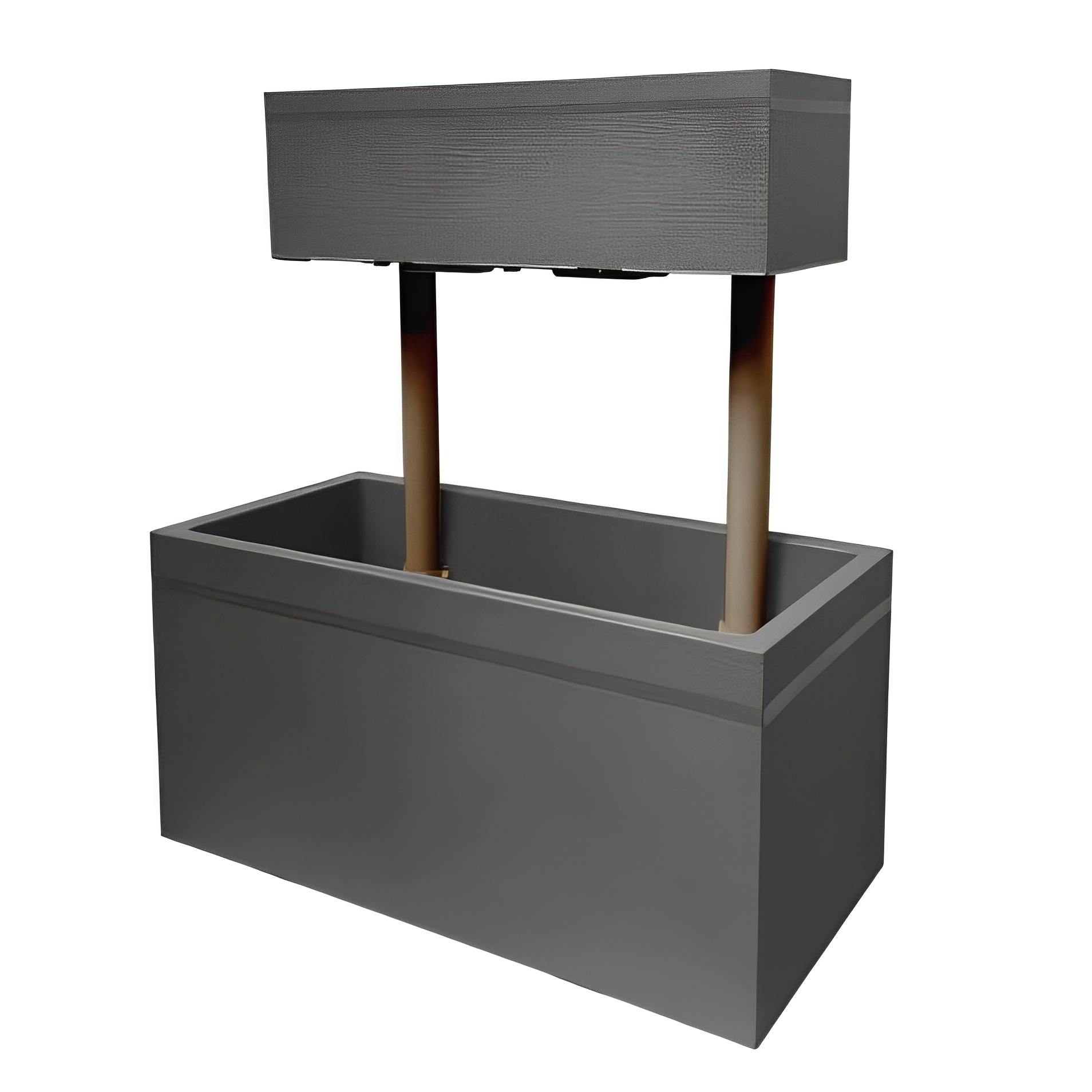 Grande jardinière rectangulaire pour plantes et légumes