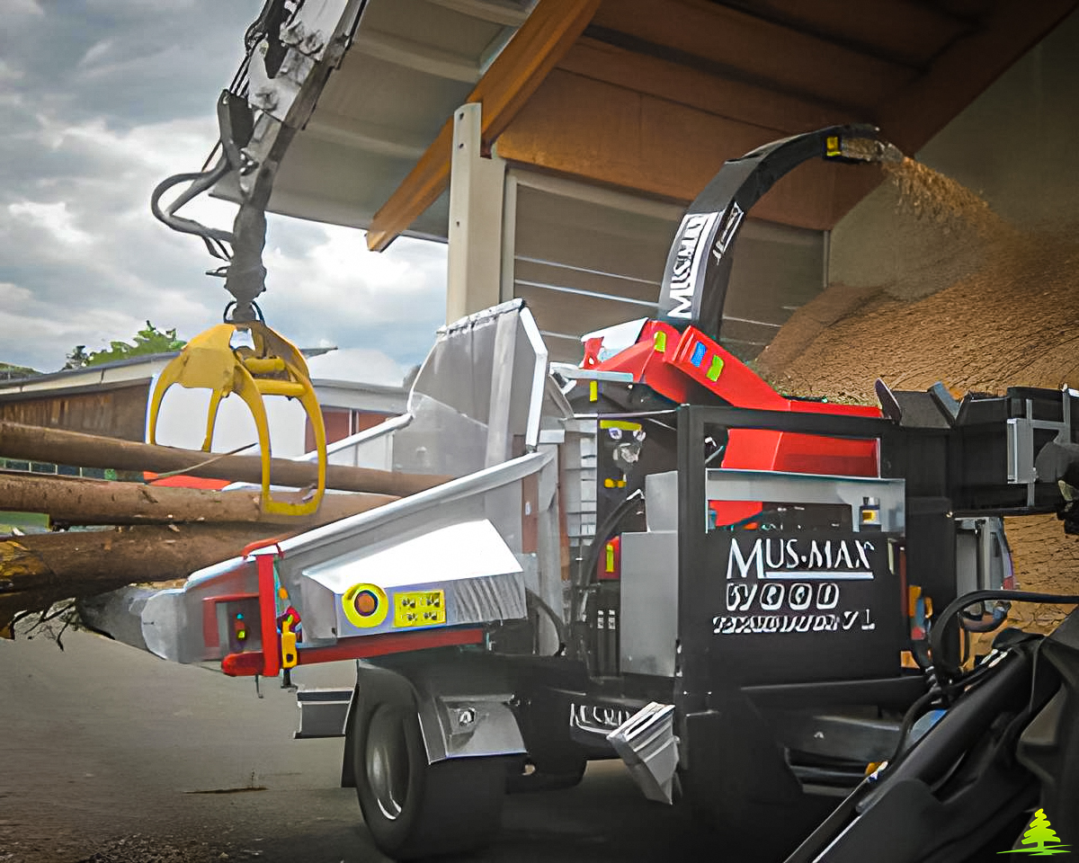 Broyeur de branche avec rotor à couteaux et contre couteau - type wt 7 lz - mus max_4