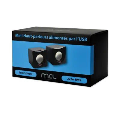 MCL HP-USB2/4 haut-parleur 1-voie Noir Avec fil 4 W_4