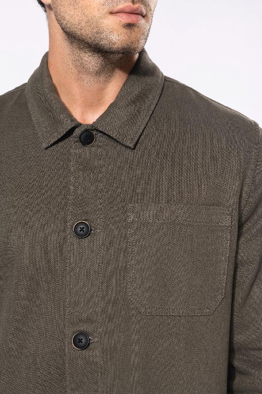 Veste worker homme - Réf : K671 - Kariban - 100% coton, effet délavé, personnalisable, plusieurs tailles et couleurs_4