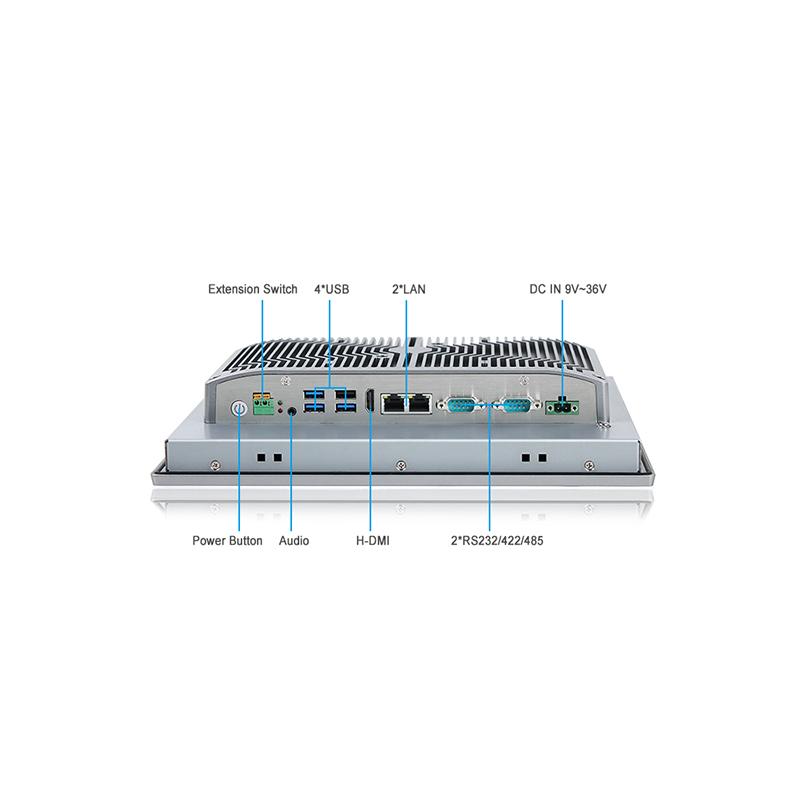 Panel PC industriel fanless 12.1 pouces 4:3 XGA pour HMI, supervision et automatisation - EVI-12SAC_4