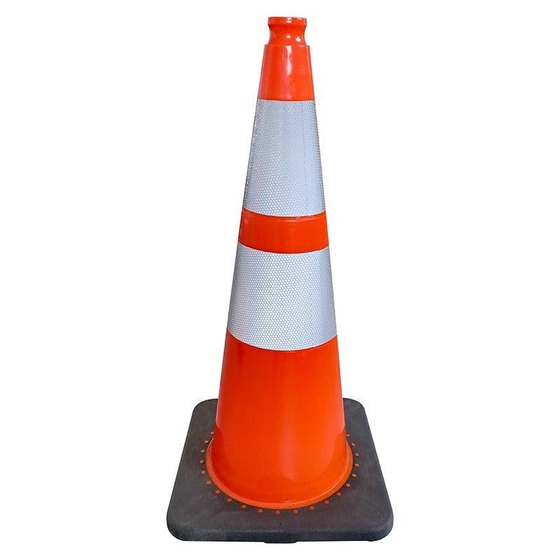 Cône de balisage lesté PVC - 700 / Orange/Noir_4