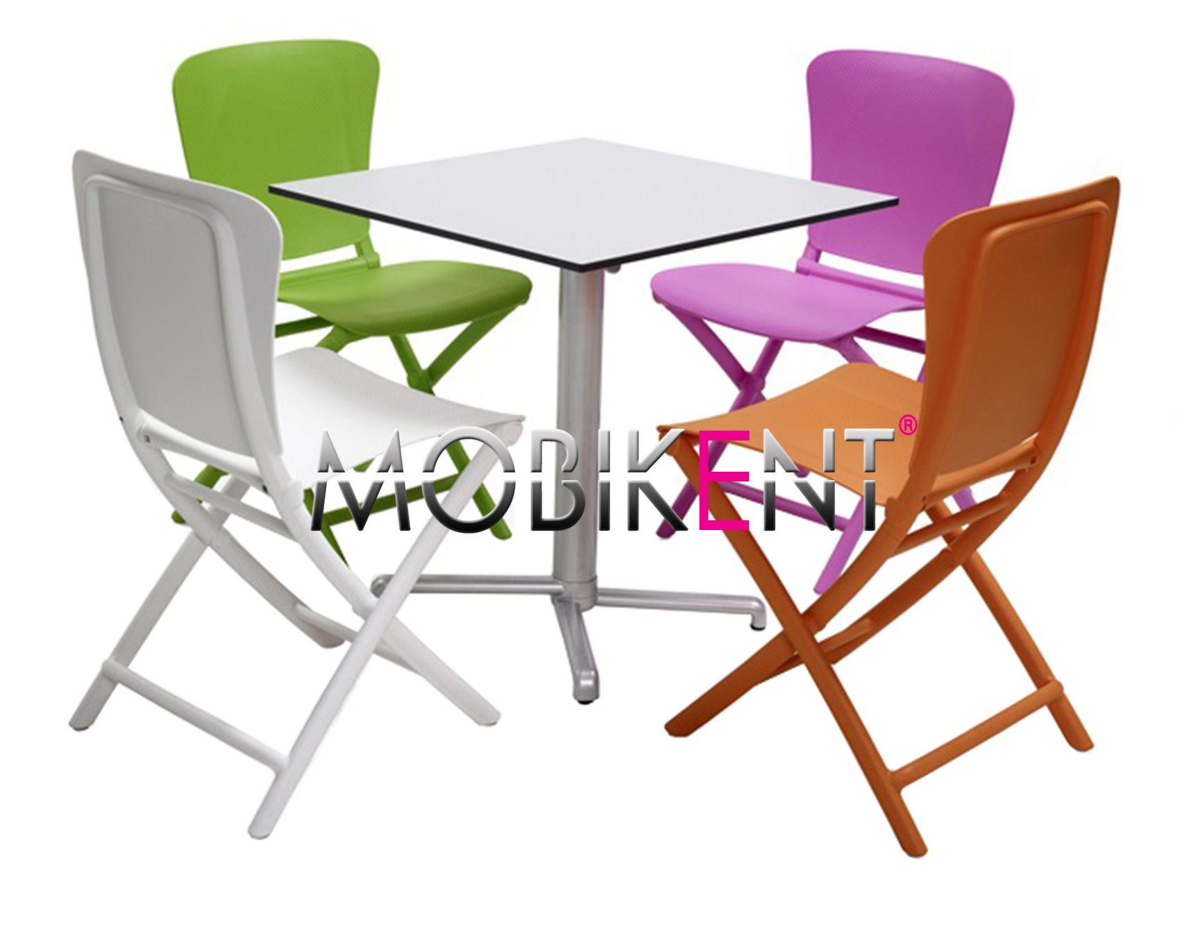 Chaise pliante CN06 - Mobikent - modèle ZAC CLASSIC pour bar et restaurant - en polypropylène fiberglass, traitée anti-UV_4