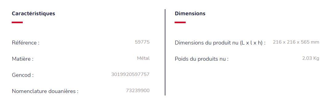 Réf. 59775 - Cendrier corbeille CENDEO 0,15L / 12,5L - Rossignol - Noir graphite_4