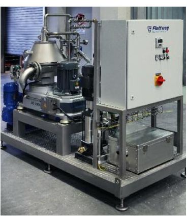 Séparateur alimentaire-centrifuge à assiettes - Flottweg - vitesse de rotation maximale et clarification des liquides_4