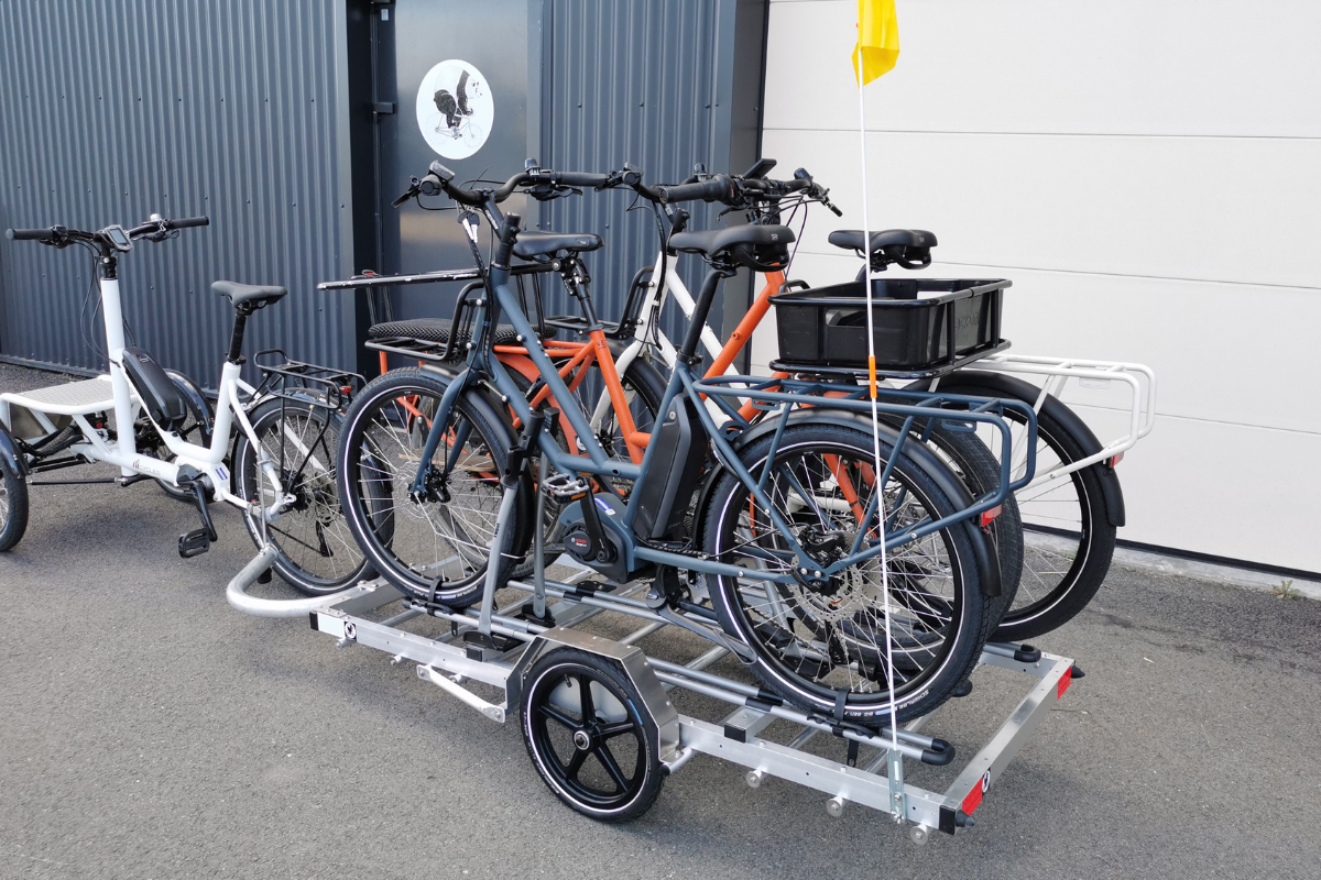 Remorque vélo légère et robuste en aluminium