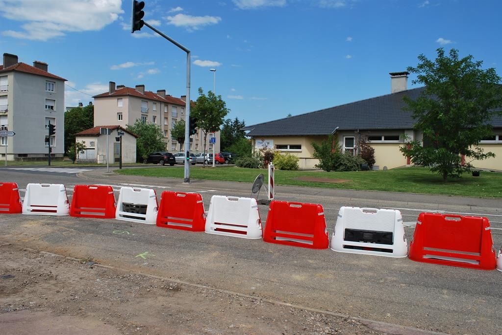 Module de chantier personnalisable avec marquage Eurovia