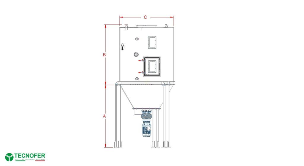 Silos de stockage pour matières rigides avec vis d'extraction