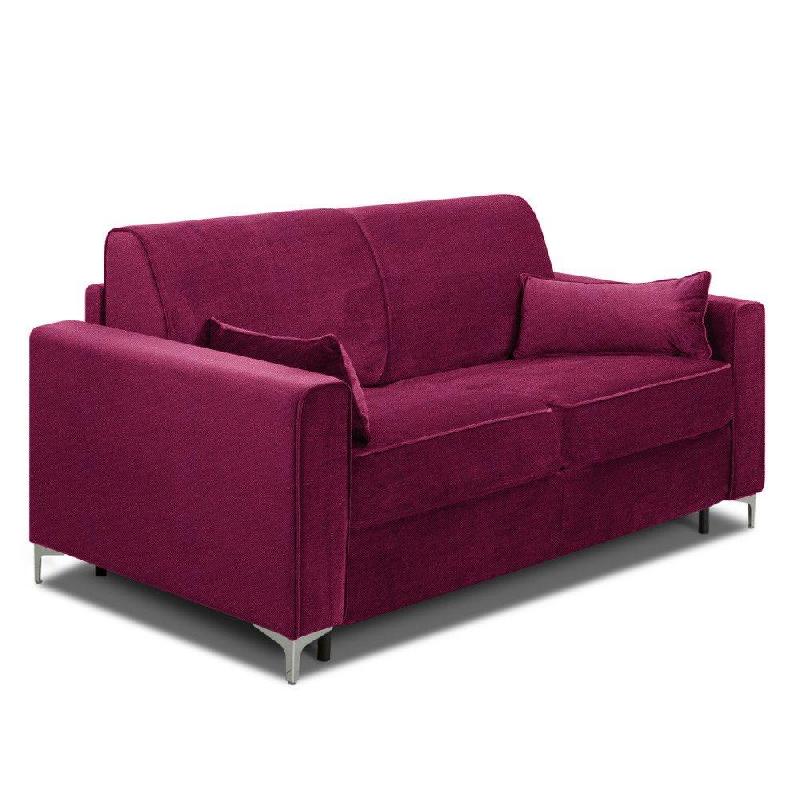 Canapé convertible express Jackson 120cm - Matelas Comfort Bultex® 12cm - Sommier lattes Renatonisi - Tissu tweed rose_4