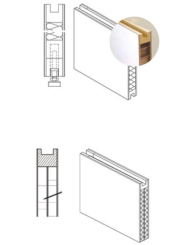 Cimaise exposium - panneau d'exposition - promuseum - dimensions : de h 2400 x l 300 x p 40 mm à h 3000 x l 700 x p 40 mm_4