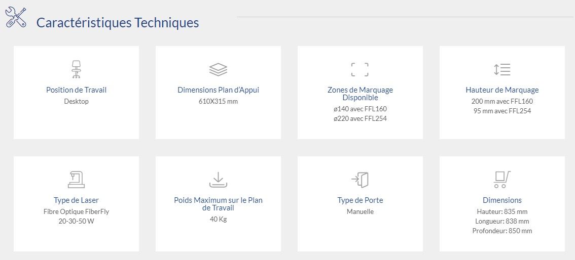 Minimark - marquages laser - hauteur 835 mm - axe Z motorisé et rotatif - Lasit_4