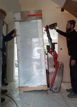 Diable pour transport de charges lourdes sur pentes et escaliers