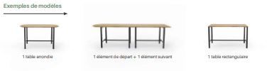 Table haute - Gamme PALMA - élégante avec plateau haute qualité et options personnalisables_4