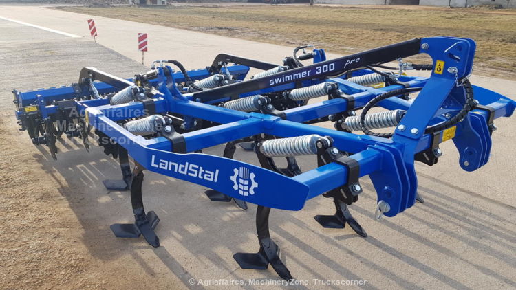 Déchaumeur à dents Landstal LST APB 300 - attelage porté arrière, largeur 3m, rouleaux et sécurité non-stop_4