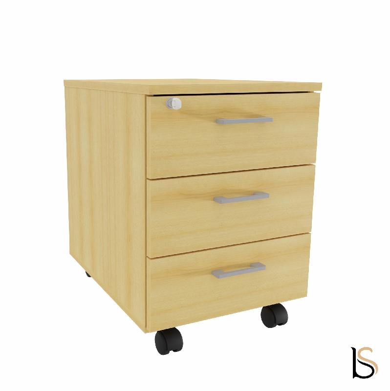 Caisson mobile 3 tiroirs - Quadrifoglio. - Hêtre_4