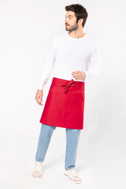 Tablier coton mi-long - Réf: K898 - Kariban - Couleur denim avec poches multiples - Taille unique_4