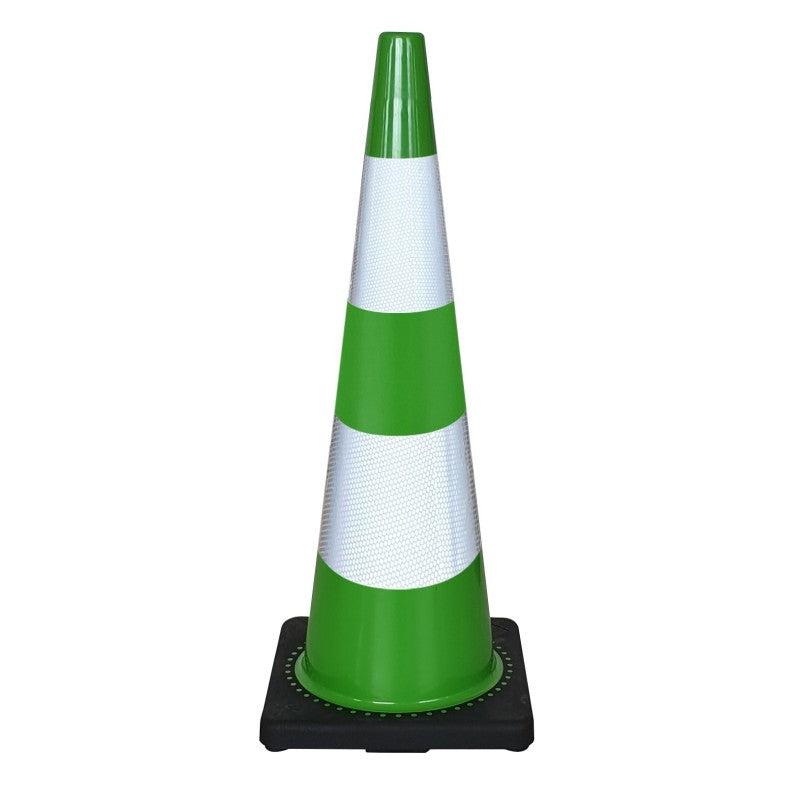 Cône de balisage lesté PVC - 900 / Vert/Noir_4